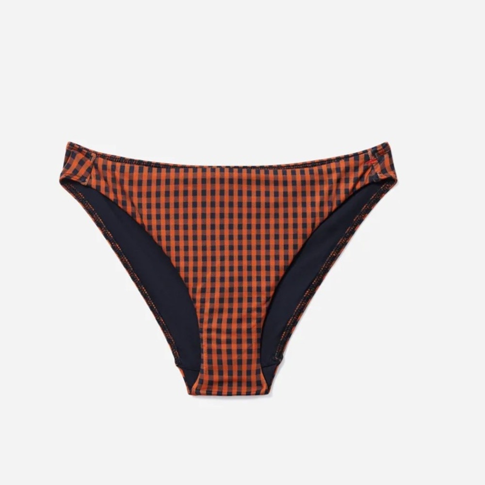 Everlane Bikini Bottom in Honey Gingham size XS